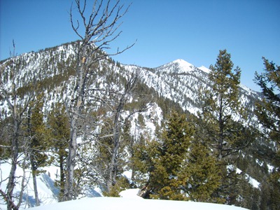 Route to Baldy Covered in Snow